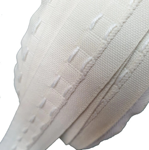 Cream curtain heading - cream,