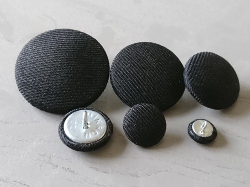 Black suit fabric - black, 16mm