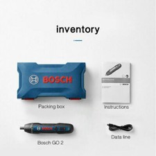 BOSCH GO 2 Kit Smart Rechargeable Cordless Screwdriver 3.6V Wireless Work tool