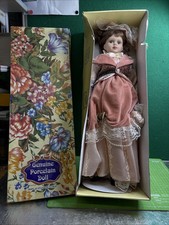 Knightsbridge Collection Genuine Porcelain Doll On Stand Original Box. (QH)