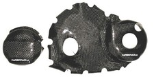 Honda CBR400 NC29 2x CARBON CLUTCH LID FILE LID GENERATOR ENGINE COVER