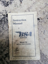 Bantam D1 Instruction Manual