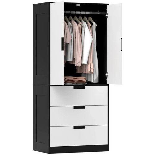 Homcom wardrobe closet with - homcom,
