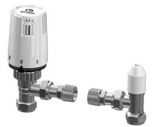Myson PETPAK15AC Petite 15mm TRV Angled Radiator Valve with Lockshield NEW