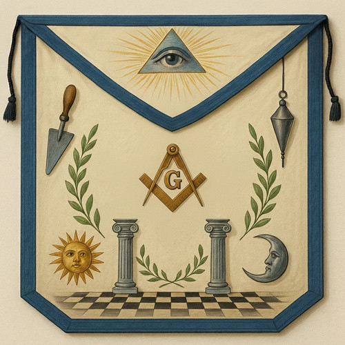 Masonic apron - apron, hand
