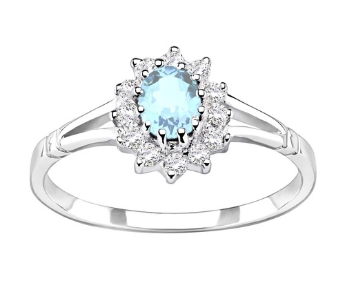 Sterling silver aquamarine - sterling,