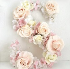 Floral personalised wooden