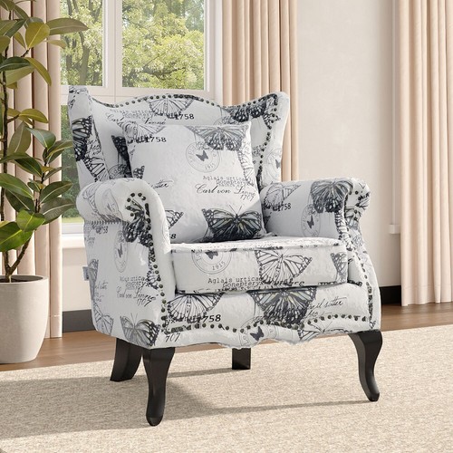 Butterfly velvet armchair - butterfly,