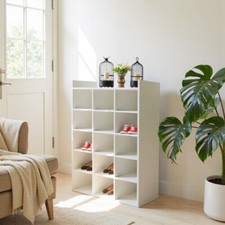 15 Cube Storage Unit Bookcase Wooden Storage Cabinets Book Shelf Display Unit UK