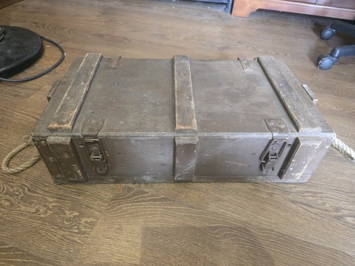 Vintage wooden ammo - ammo, case,