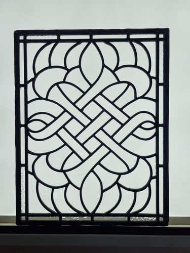Textured clear stained glass - textured,