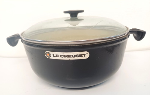 Creuset clear lidded navy - le,