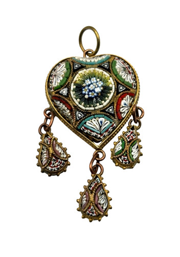 Antique italian micro mosaic - micro,