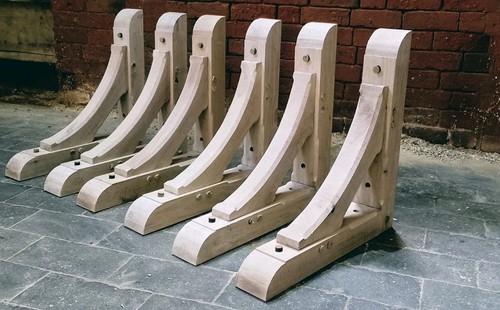 Oak hardwood gallows - oak, bracket