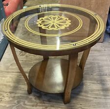 Art Deco Walnut & Glass top Cocktail table