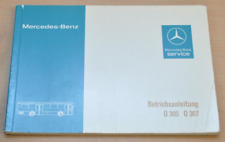 Mercedes Benz Omnibus Bus O 305 307 Motor 407 Elektrik Betriebsanleitung 1979