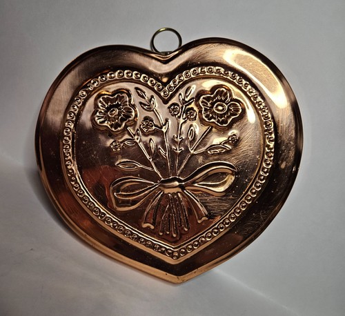 Vintage heart copper mold - vintage,