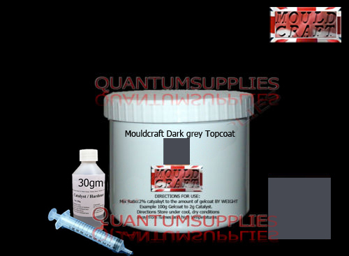 Dark grey flocoat topcoat - dark,