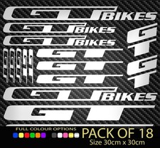 GT Bikes Vinyl Decal Stickers