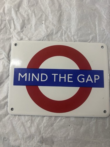 Vitreous enamel sign - vitreous,