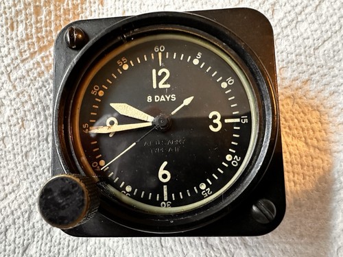 Bulova aviation cockpit clock - aviation,