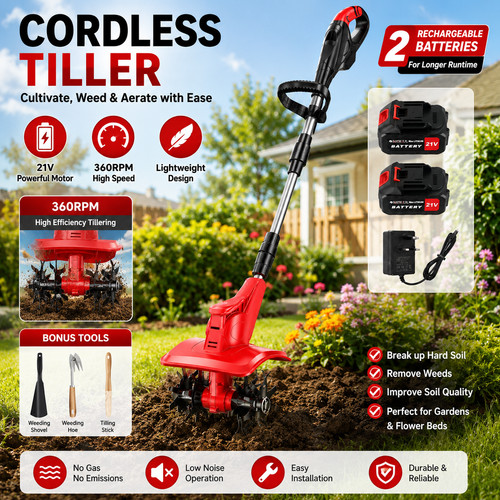 Cordless cultivator rotavator - cordless,