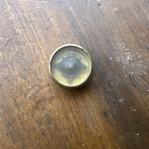 Brass button compass escape - compass,