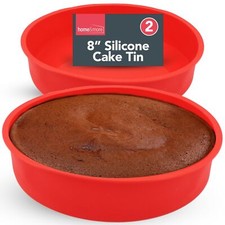 2pk Silicone Cake Tins 8 Inch