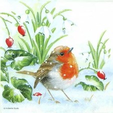 4x Single Paper Napkins for