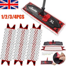 1/2/4 For Vileda 1-2 / Ultramax Spray Mop Replacement Microfiber Head Refill Pad