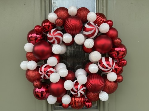 Candy cane bauble christmas - bauble,