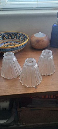 Vintage frosted tulip bell