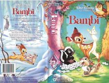 BAMBI WALT DISNEY  VHS VIDEO