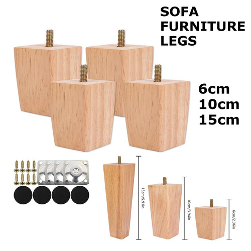 4pcs solid wood furniture legs - solid,