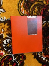 Studer A 807 OPERATING AND