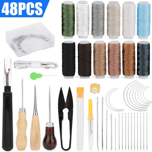 Pcs sewing kit awl leather - kit,