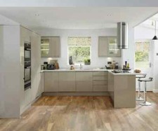Howdens Discontinued (Bayswater 'Style') Gloss Flint Grey Kitchen Range