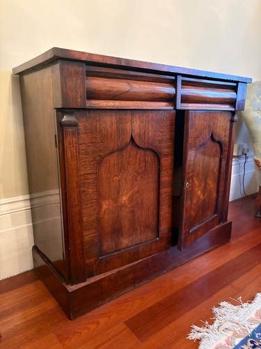 Antique mahogany chiffonier - antique,