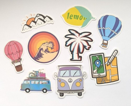 Luggage stickers mix - luggage, match