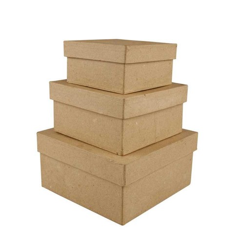 Square shaped boxes - 3, craft