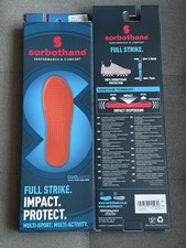 Sorbothane Full Strike Antibacterial Shoes Insoles Size UK7/EU41 Brand New