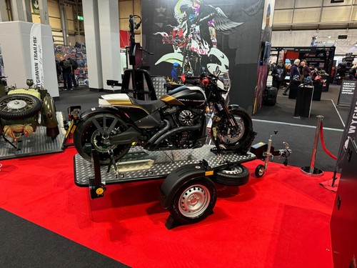 New motorcycle trailer - trailer, one