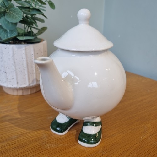 Vintage walking ware teapot - "walking,