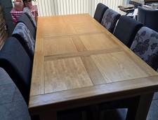 large dining table and 8