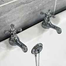 Sage Traditional Period Victorian Style Cross Head Bath Taps Chrome Finish