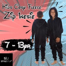Boys Girls Black Fleece Soft