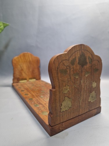 Vintage teak brass - vintage, inlaid