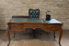 Dario mahogany baroque desk - mahogany,