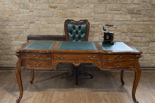 Dario mahogany baroque desk - dario,