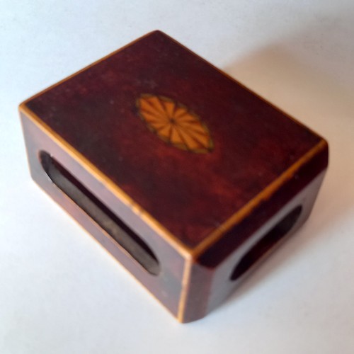 Antique wooden matchbox - antique,